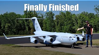 Building a GIANT RC C17 Globemaster Paint and landing gear [upl. by Aracot]