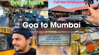 Goa to Mumbai Tejas express journey Tejas express train no 22120  goa to Mumbai csmt [upl. by Eldridge]