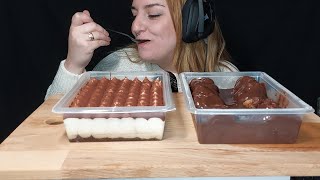 Profiteroles  Tiramisu  ASMR  Mukbang [upl. by Nuris655]