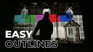 Easy Outlines for House Projection Mapping  Digital Pressworks [upl. by Idurt]