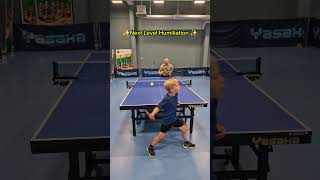 Next Level Table Tennis Humiliation pingpong tabletennis [upl. by Eneg302]