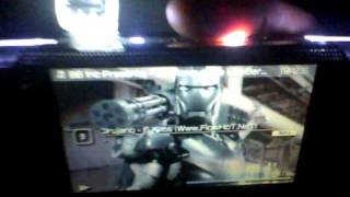 Iron man psp war machine style with 7 leds mod by lobo [upl. by Eelta]