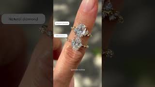 Lab grown diamond amp natural diamond 💎 ✨jewellerytvshow labgrowndiamond natural [upl. by Mile]