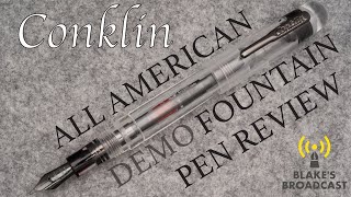 Conklin All American Demo Fountain Pen Review [upl. by Montague]