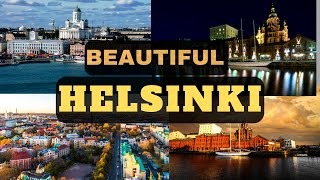 Beautiful Helsinki in 4K  Travel and Discover the city of Finland by Drone [upl. by Hgierb]