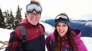 Learn how to SKI at Crystal MT ⛷  Local Lens Seattle [upl. by Edalb]