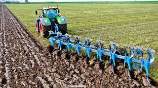 Ploughing on Dutch clay soil w FENDT 1050 amp 9 furrow Lemken Diamant 16  KMWP Farms [upl. by Nimad]