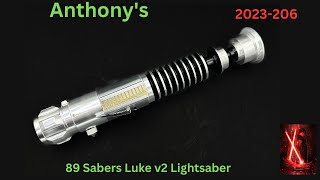 Anthonys 89 Luke v2 quotLuke Skywalkerquot ROTJ Neopixel Lightsaber with Proffie [upl. by Anelhtac]