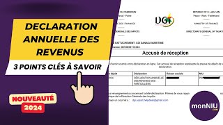 La déclaration annuelle des revenus des particuliers en 3 étapes [upl. by Arihsay]