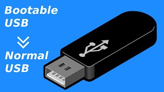 How to Convert Bootable USB to Normal USB  pen drive on Windows  pc tutorial windows [upl. by Charla]