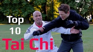 Top 10 Tai Chi Awesome Combat Moves – Taiji Quan Combat Fighting [upl. by Adnawyek]