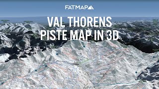 Val Thorens 3D Ski Map  Pistes Freeride amp SkiTouring  FATMAP [upl. by Kuhn]