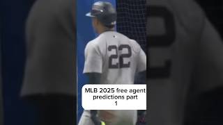 MLB 2025 Free Agent Predictions Part 1 viralvideo shorts fyp baseball [upl. by Ardnaed]