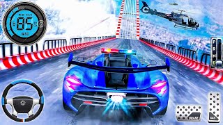 Police Car Stunt Driving Simulator  Impossible Ramp Car Racing Android Gameplay [upl. by Orthman]