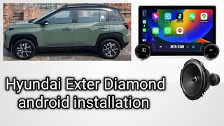 Hyundai Exter Diamond android installation  Hyundai Exter me android  Hyundai android install [upl. by Tteltrab479]