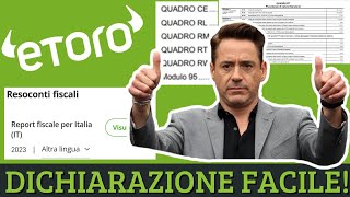 Dichiarare gli investimenti con eToro è semplice e veloce [upl. by Asset]