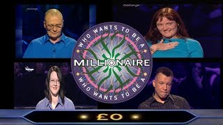 Who Wants To Be A Millionaire  £0 Winners [upl. by Eneirda149]