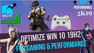 🔧 How to Optimize Windows 10 1909 19H2 For GAMING amp Performance in 2020 Ultimate Optimization Guide [upl. by Tombaugh]