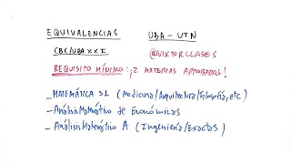 Equivalencias UBA y UTN ¡Todo lo que necesitas saber [upl. by Jermain]