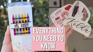 How to Make a Waterslide Image  Adding Decals to your Tumblers and Crafts [upl. by Franek960]