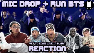 OUR FIRST BTS LIVE  BTS Yet To Come MIC Drop  Run BTS [upl. by Alfonzo]