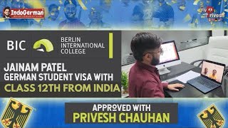 Class 12th to Bachelors in Germany with Visa Expert Privesh Chauhan  Berlin International College [upl. by Orwin]