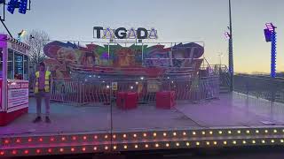 Anthony Finnies uk number 1 tagada off ride blaydon rugby club funfair 2024 [upl. by Suoicul602]