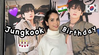 🇰🇷BTS JUNGKOOK Birthday Celebration in KOREA 💜 trying JK favorite CVS food [upl. by Rochelle77]