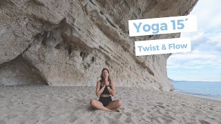 Yoga 15´ Twist amp Flow  Yoga Loft Engadin [upl. by Azzil]