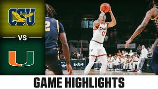 Coppin State vs Miami Game Highlights  202425 ACC Men’s Basketball [upl. by Rambort]