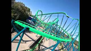 KRAKEN FIRST ROW POV ONRIDE SEAWORLD ORLANDO FEV 2024 [upl. by Yrrak396]