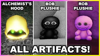 All 3 Artifact Locations Alchemists Hood Rob Plushie Bob Plushie in SLAP BATTLES ROBLOX [upl. by Tull]