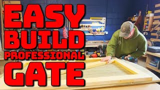 Build a PROFESSIONAL Shiplap Gate in No Time [upl. by Yrrak134]