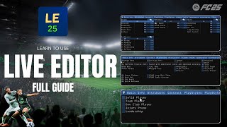 Live Editor Guide  Full Tutorial  EA Sports FC 25 [upl. by Ahsercal]