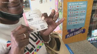 Connecticut customers shoot for jackpot with Mega Million Lottery [upl. by Airda]