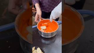 ⚡⚡ Fried Momos Making Process⚡⚡ shorts telugufoodie esangathulu streetfood foodie omelette [upl. by Triplett]