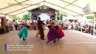 Caramelka danse le French Cancan au festival du CoudrayMontceau Essonne dimanche 30 juin 2013 [upl. by Gamal]