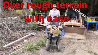 Kobalt dual wheel Wheelbarrow review amp testing [upl. by Adlesirc]