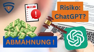 ABMAHNUNG Gefahr durch ChatGPT und KI im Unternehmen [upl. by Ativad]