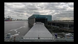 MV Cederborg  Timelapse  4K  Departure port of Amsterdam [upl. by Kenti738]