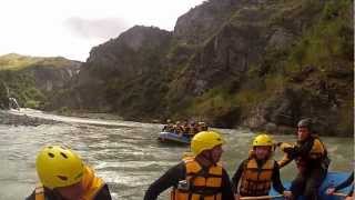 Queenstown rafting New Zealand Shotover river 07 01 2013 [upl. by Aarika]