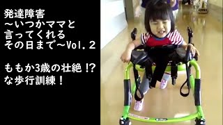 子供の発達障害vol2〜3歳ももか歩行器で歩行訓練とその2年後！ついに歩くその瞬間がやってきた編〜いつかママと言ってくれるその日まで [upl. by Hoeve]