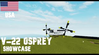 Roblox Plane Crazy V22 Osprey Showcase [upl. by Parrisch671]