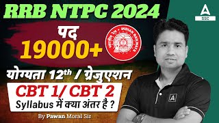 RRB NTPC Syllabus 2024  RRB NTPC Eligibility  NTPC New Vacancy 2024 Syllabus for CBT 1 amp CBT 2 [upl. by Cahra]