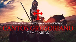 2 Horas de Canto Gregoriano Católico Medieval Templários Latim [upl. by Nunci]