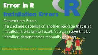 Common Errors in R During Installation and How to Fix Them [upl. by Anoiuq]