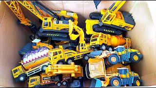 Diy tractor mini Bulldozer to making concrete road  Construction Vehicles Road Roller  665 [upl. by Aviva]