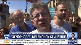 Macron quotxénophobequot quotJe ne vais pas mengueuler dans un bar avec Emmanuel Macronquot dit Mélenchon [upl. by Eveneg]