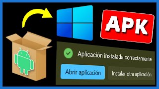 Cómo INSTALAR Aplicaciones APK de TERCEROS en WINDOWS con SOLO DOBLE Clic [upl. by Adhern]