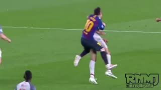 Messi fouling Fabinho [upl. by Anirda]